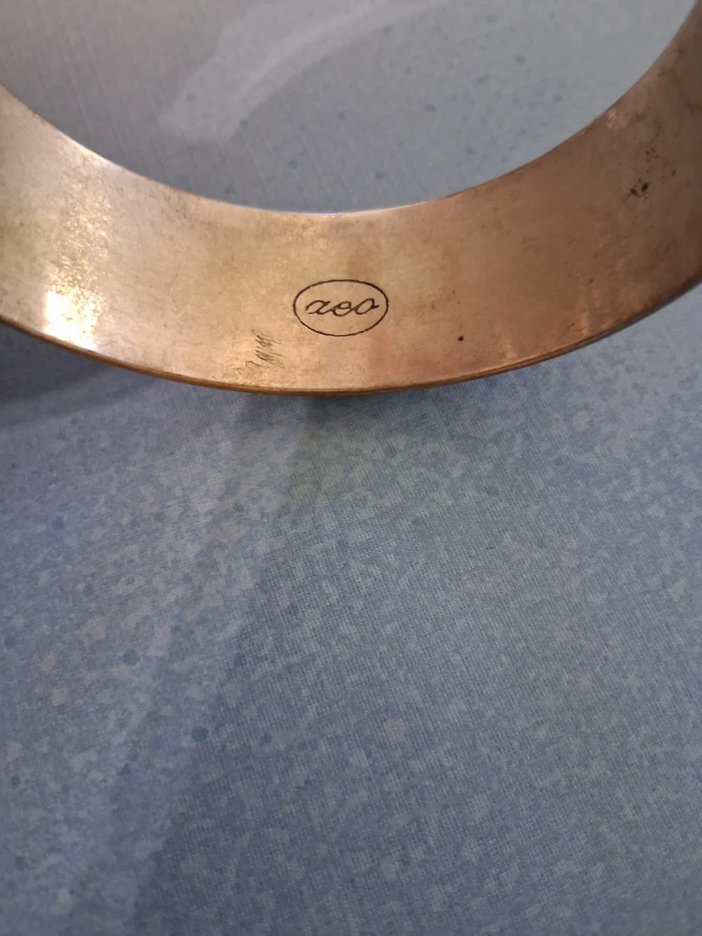 Engraved Silver-Tone Floral Cuff Bracelet